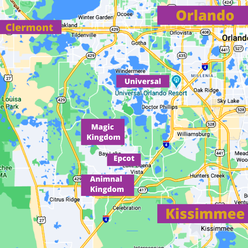 Mapa de Orlando 